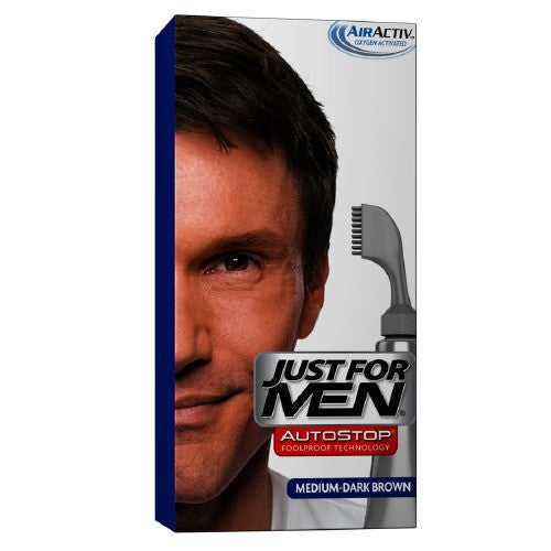 Just For Men Autostop Foolproof Hair Color, Medium Dark Brown - 1 Ea